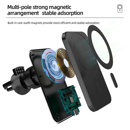 Magnetic Charging Car Phone Mount